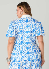 Puff Sleeved Floral Print Shirt