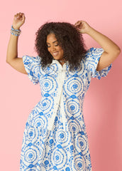 Puff Sleeved Floral Print Shirt