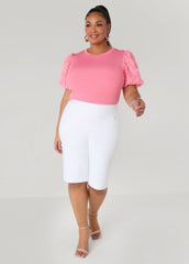 Rosette Puff Sleeved Top