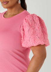 Rosette Puff Sleeved Top