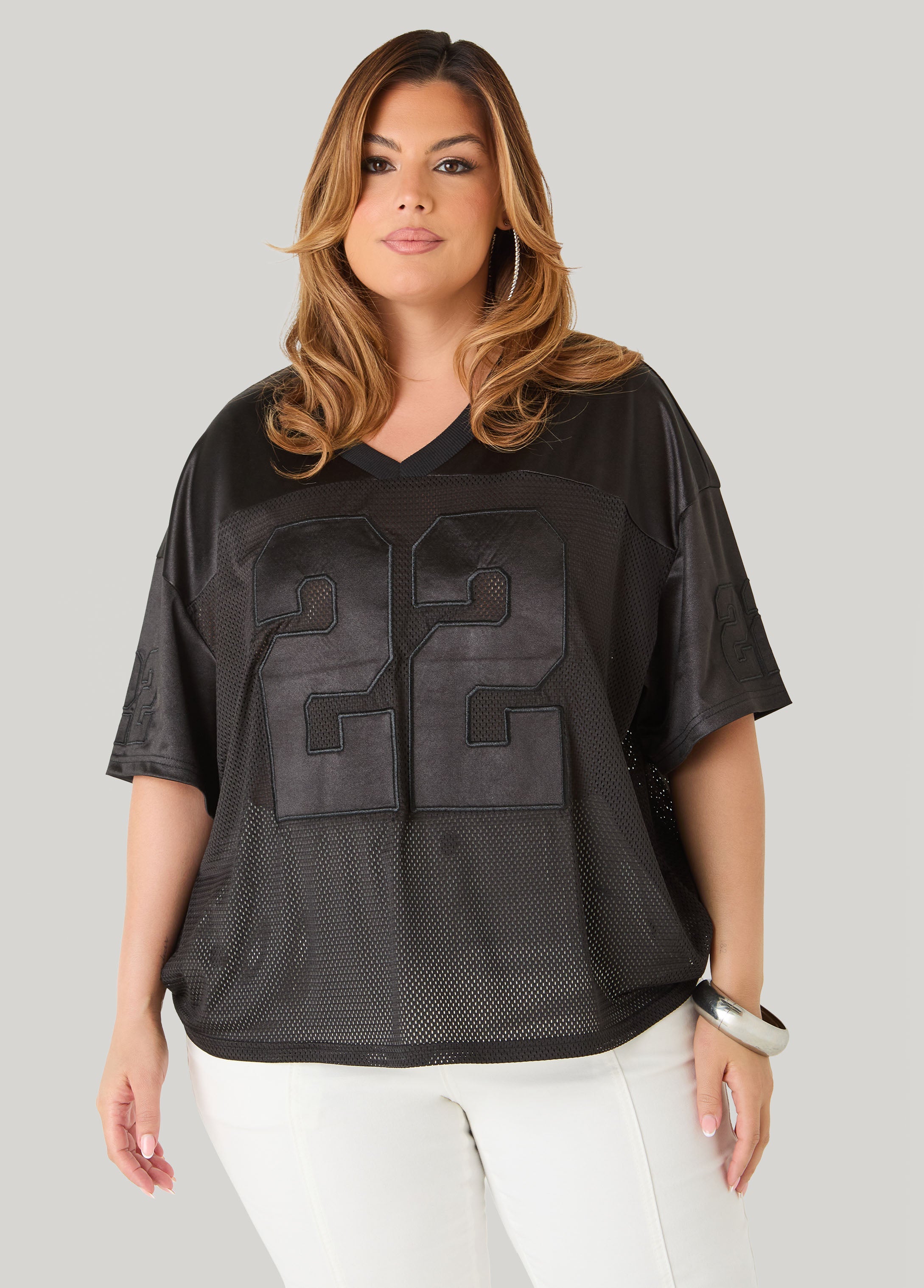 Mesh Paneled Jersey