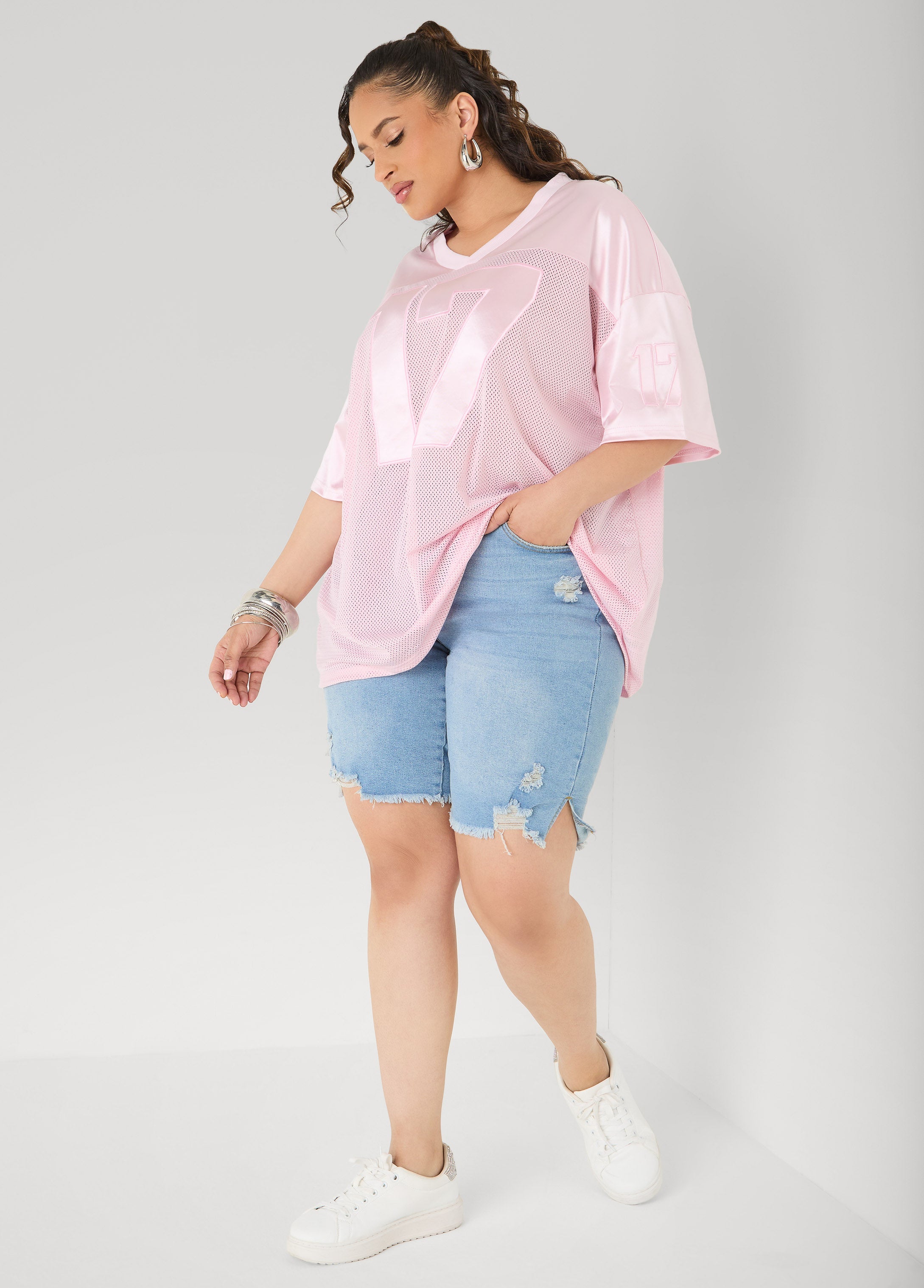 Mesh Paneled Jersey