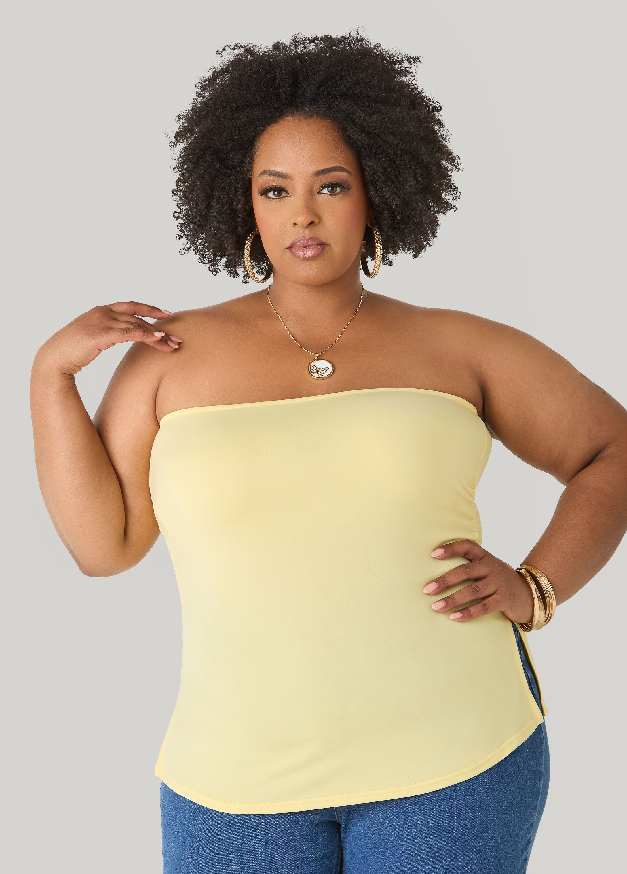 Ruched Tube Top