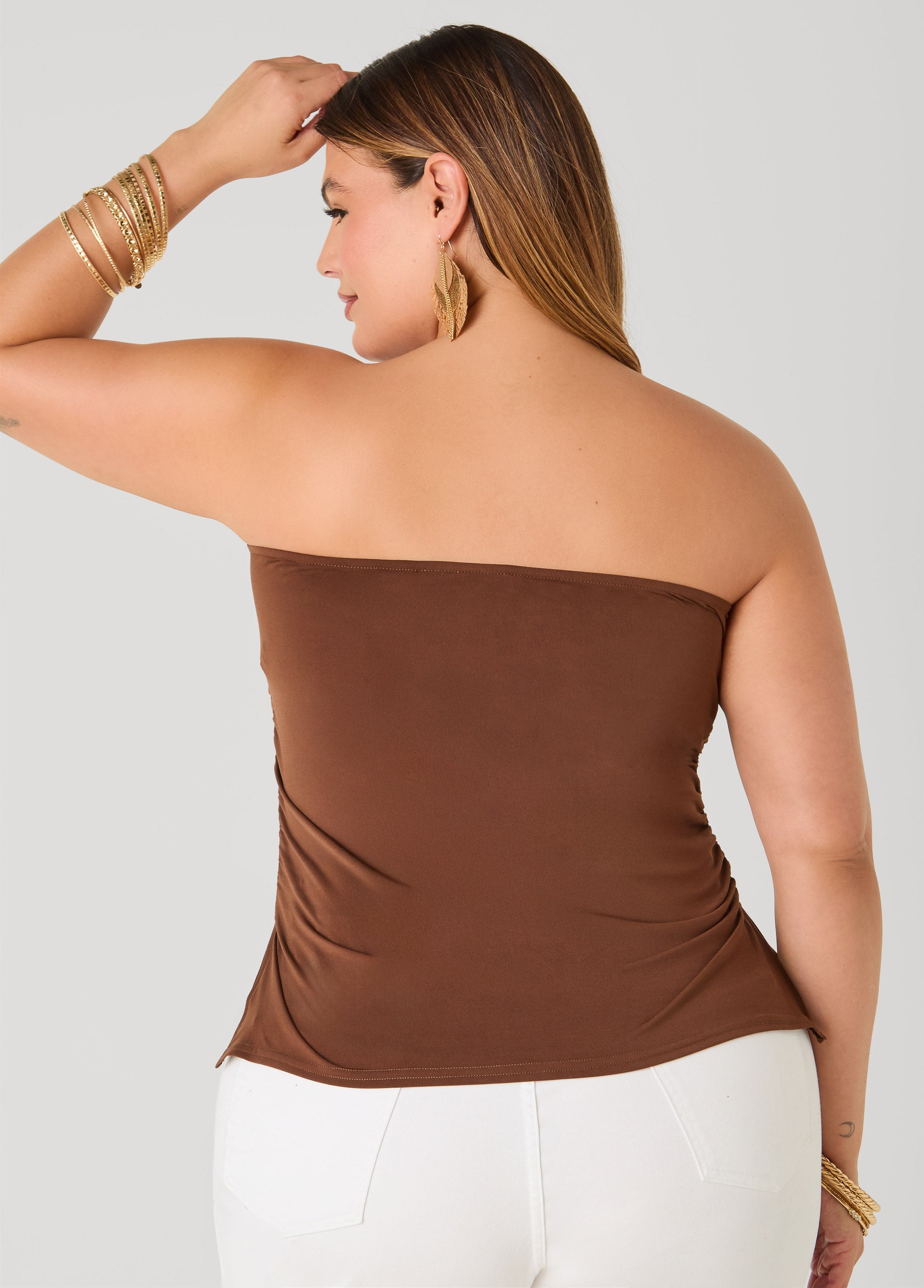 Ruched Tube Top