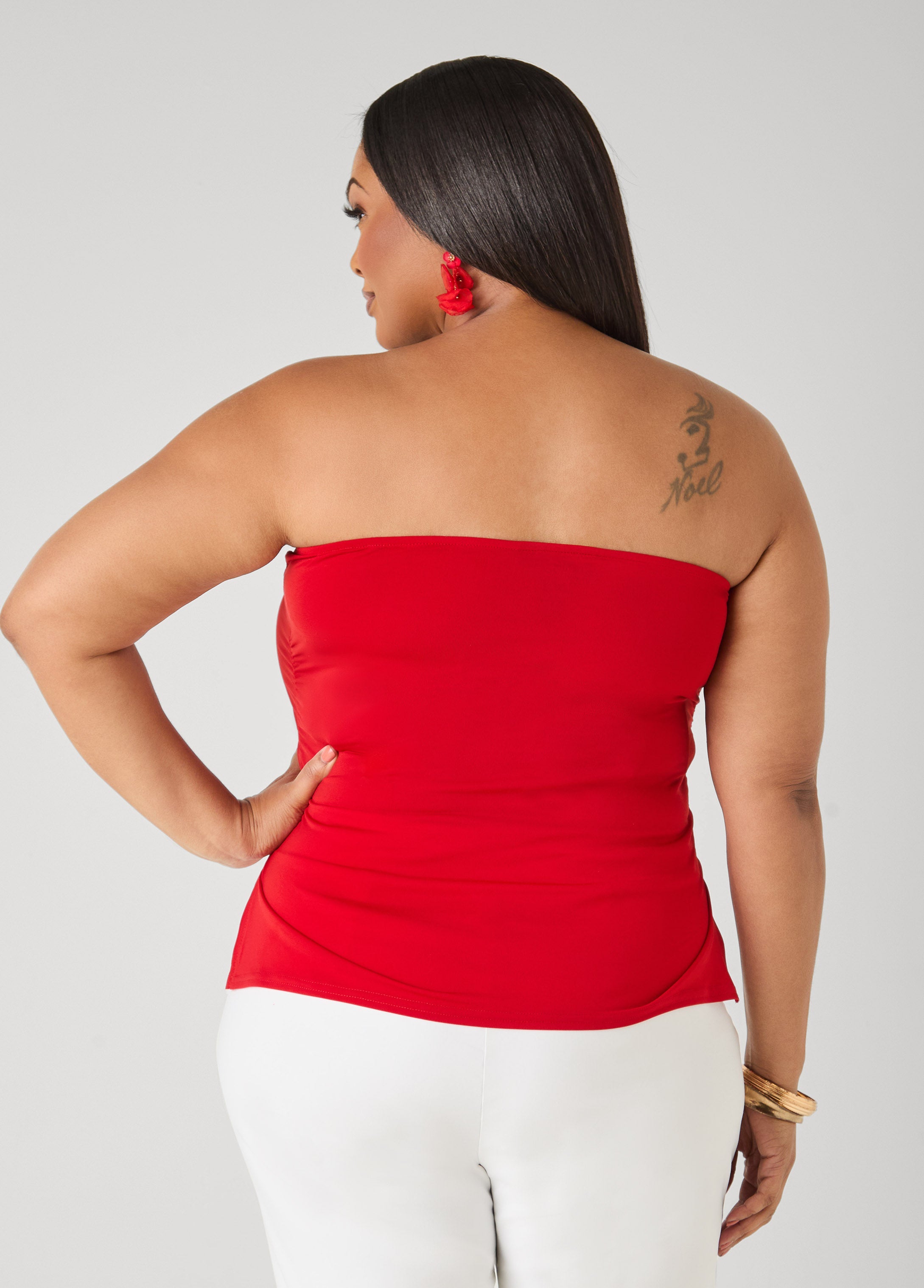 Ruched Tube Top