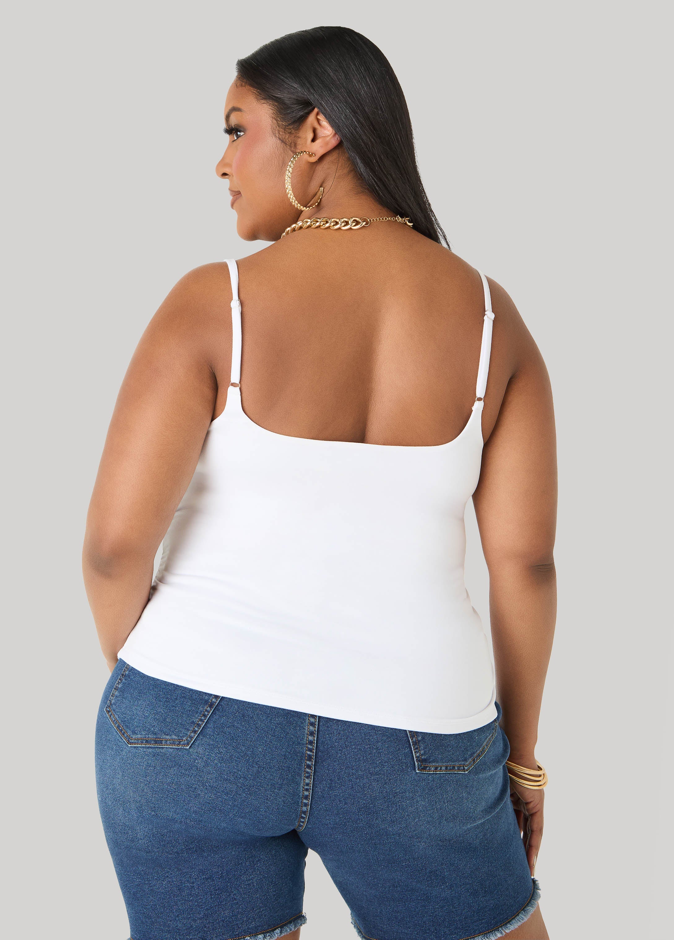 Ruched U Ring Cami Top