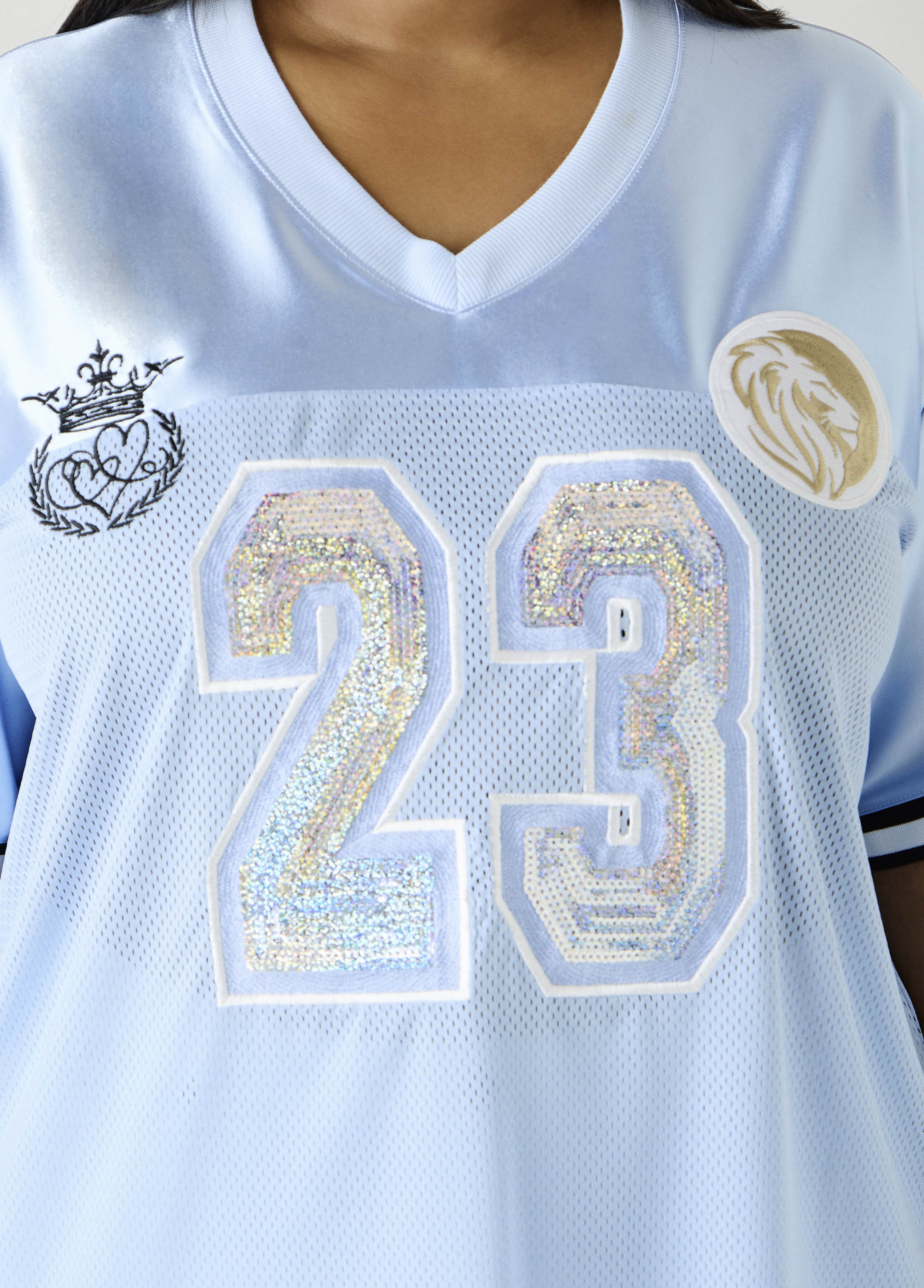 Sequin 23 Mesh Paneled Jersey