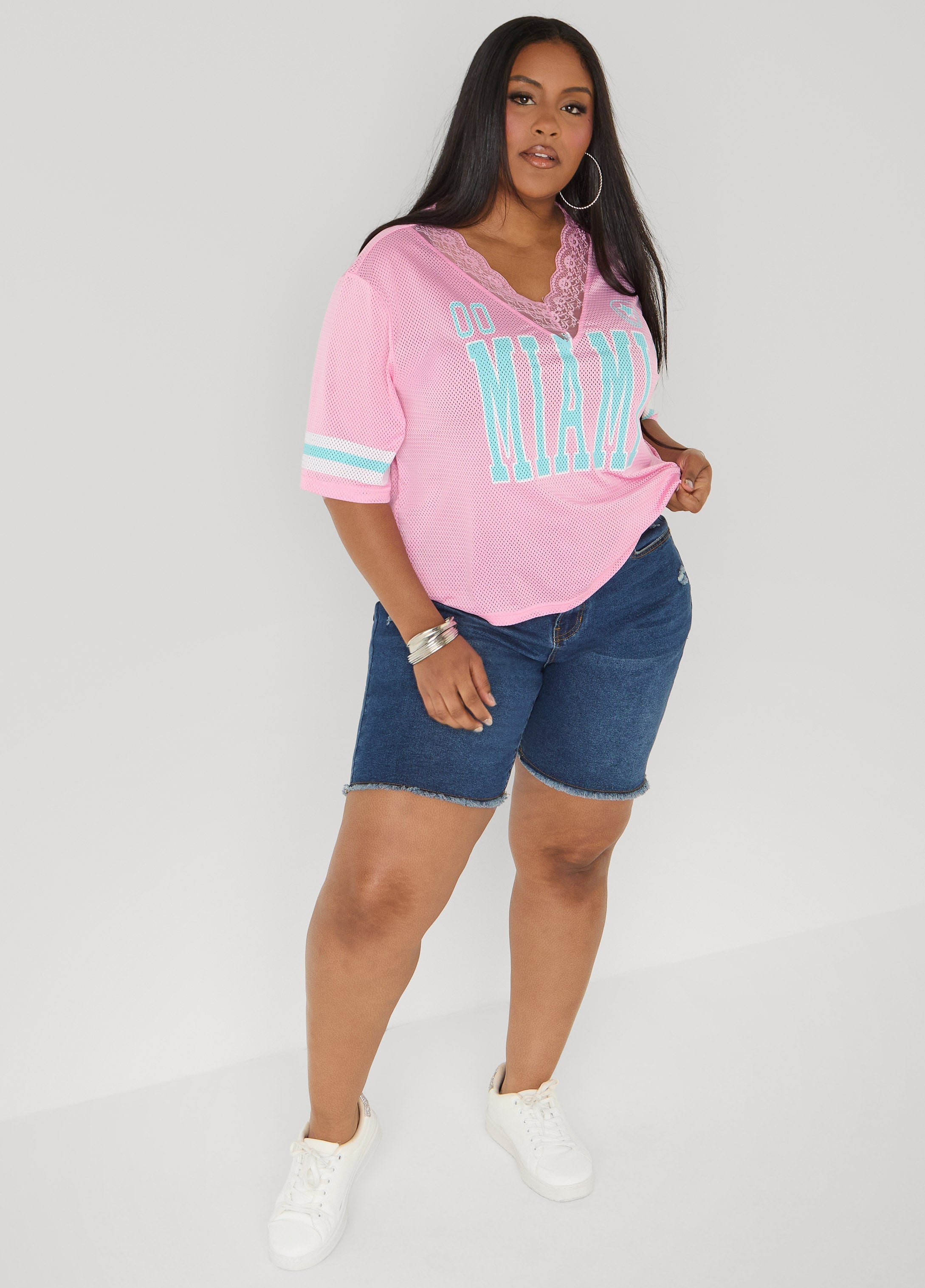 Miami Lace Trimmed Jersey