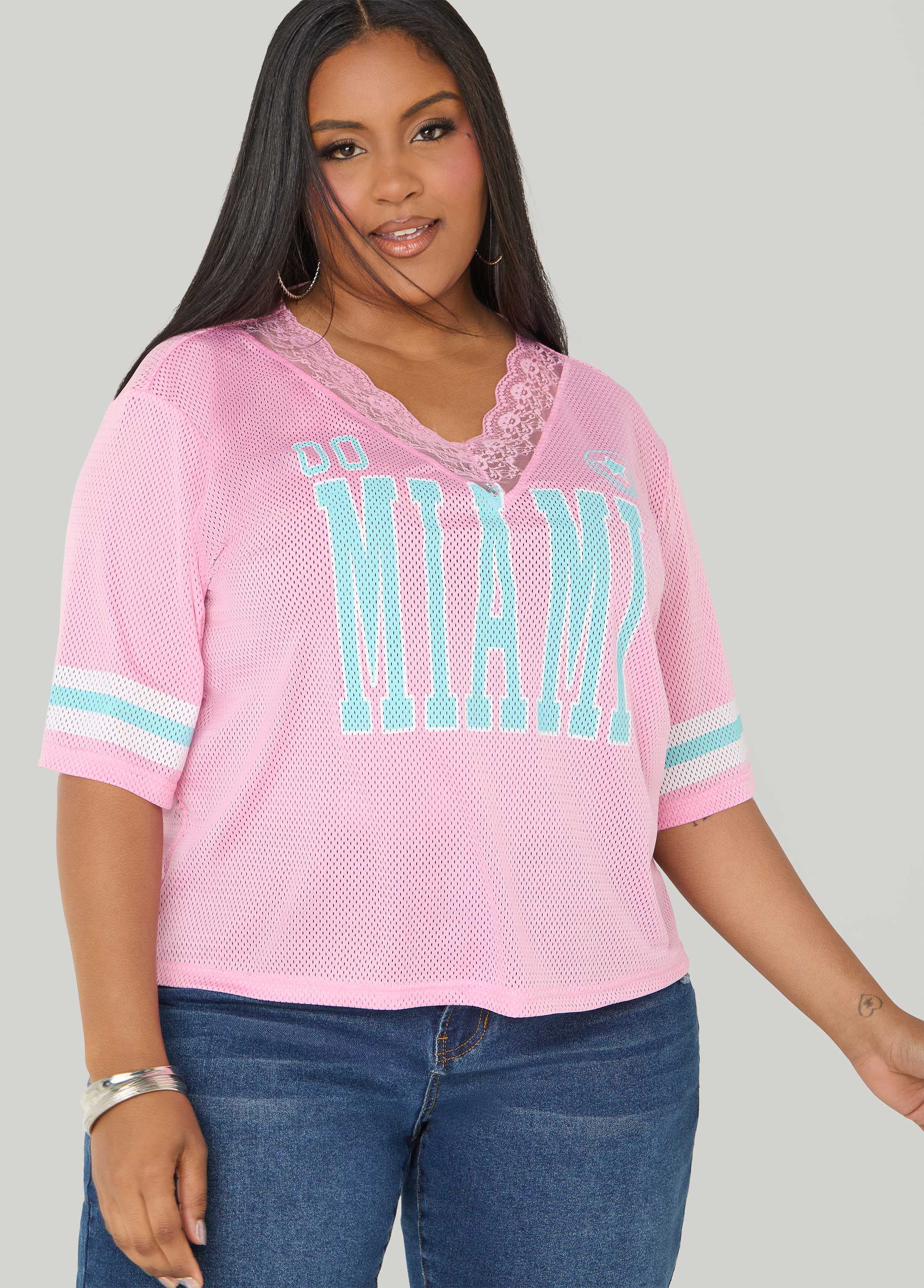 Miami Lace Trimmed Jersey
