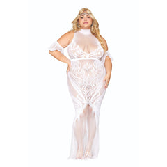Dreamgirl Lace And Fishnet Lingerie Gown