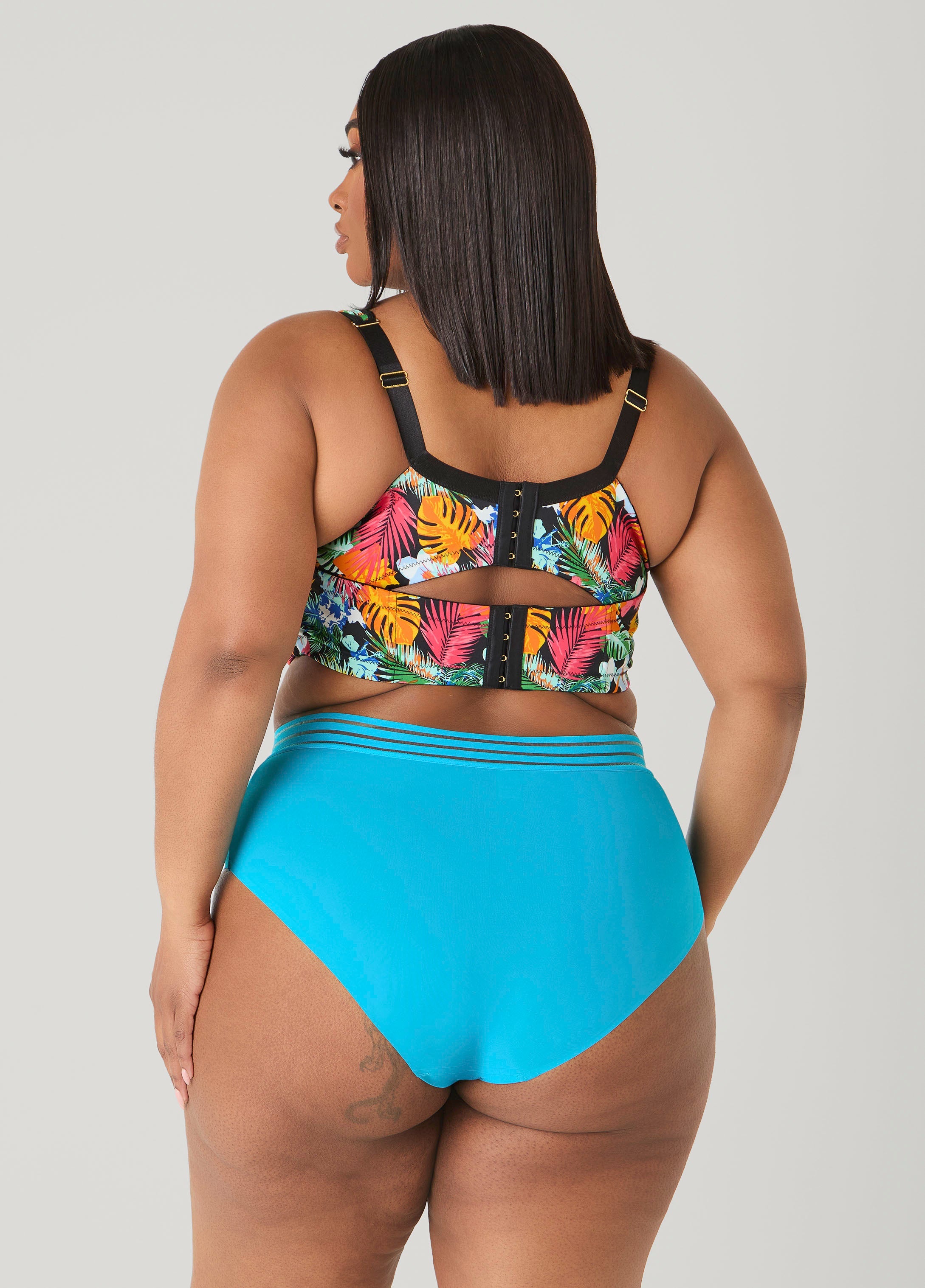 Sheer Waist Microfiber Briefs