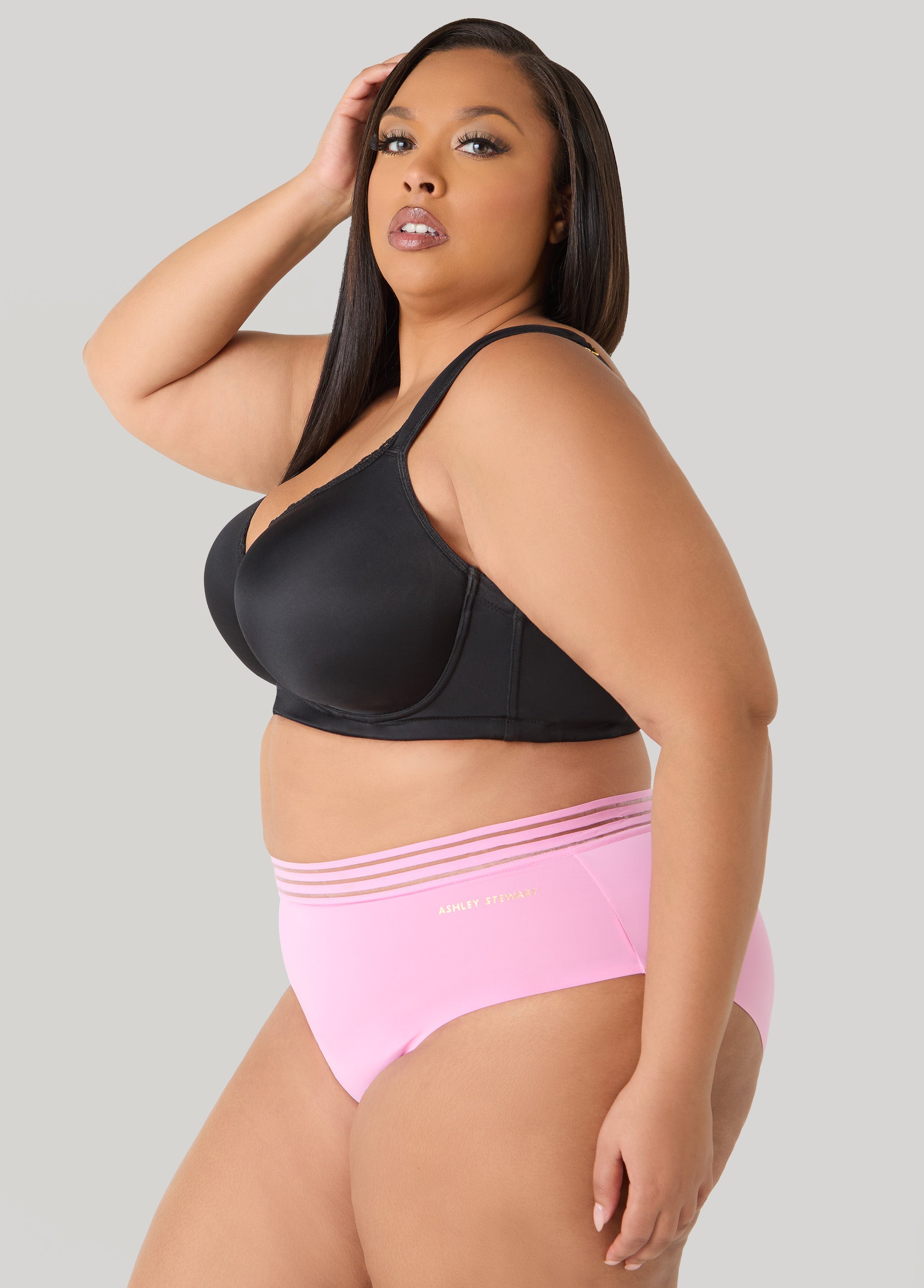 Sheer Waist Microfiber Briefs