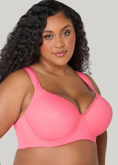 Lace Trimmed Full Coverage Butterfly Bra