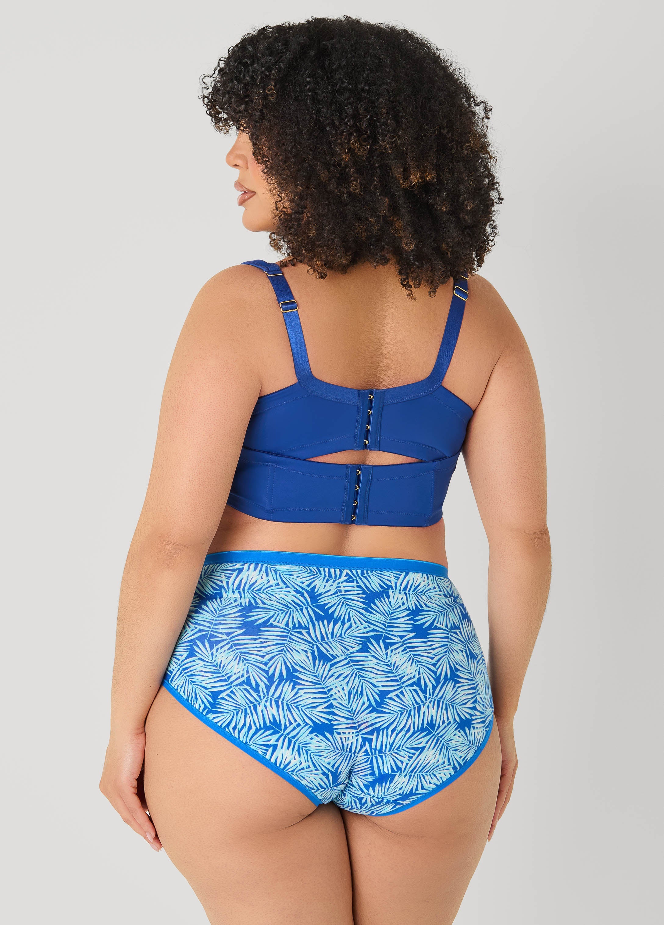 Palm Print Stretch Cotton Briefs