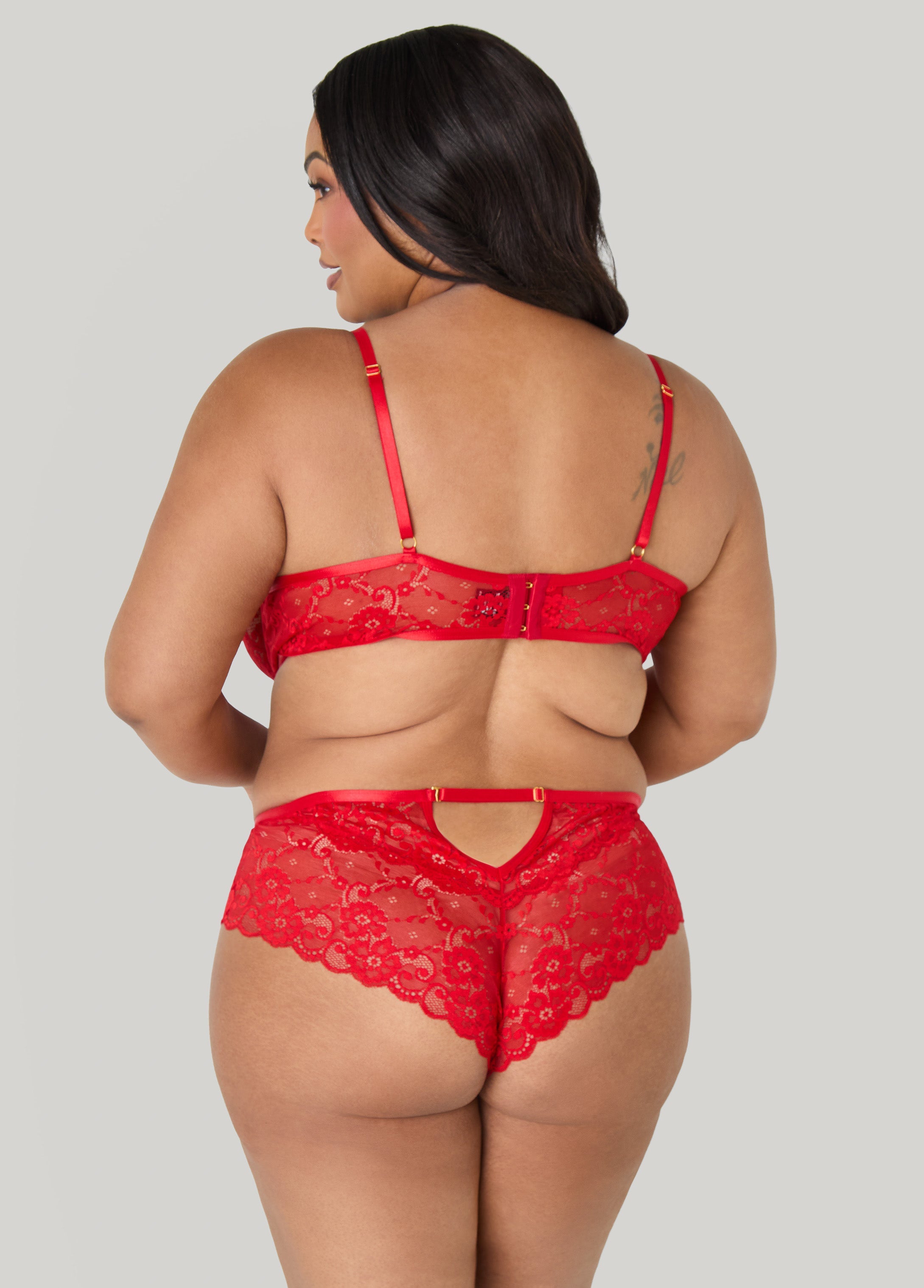 Crotchless Lace Bodysuit