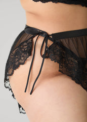 Mesh Bra And Skirt 3 Pc Set