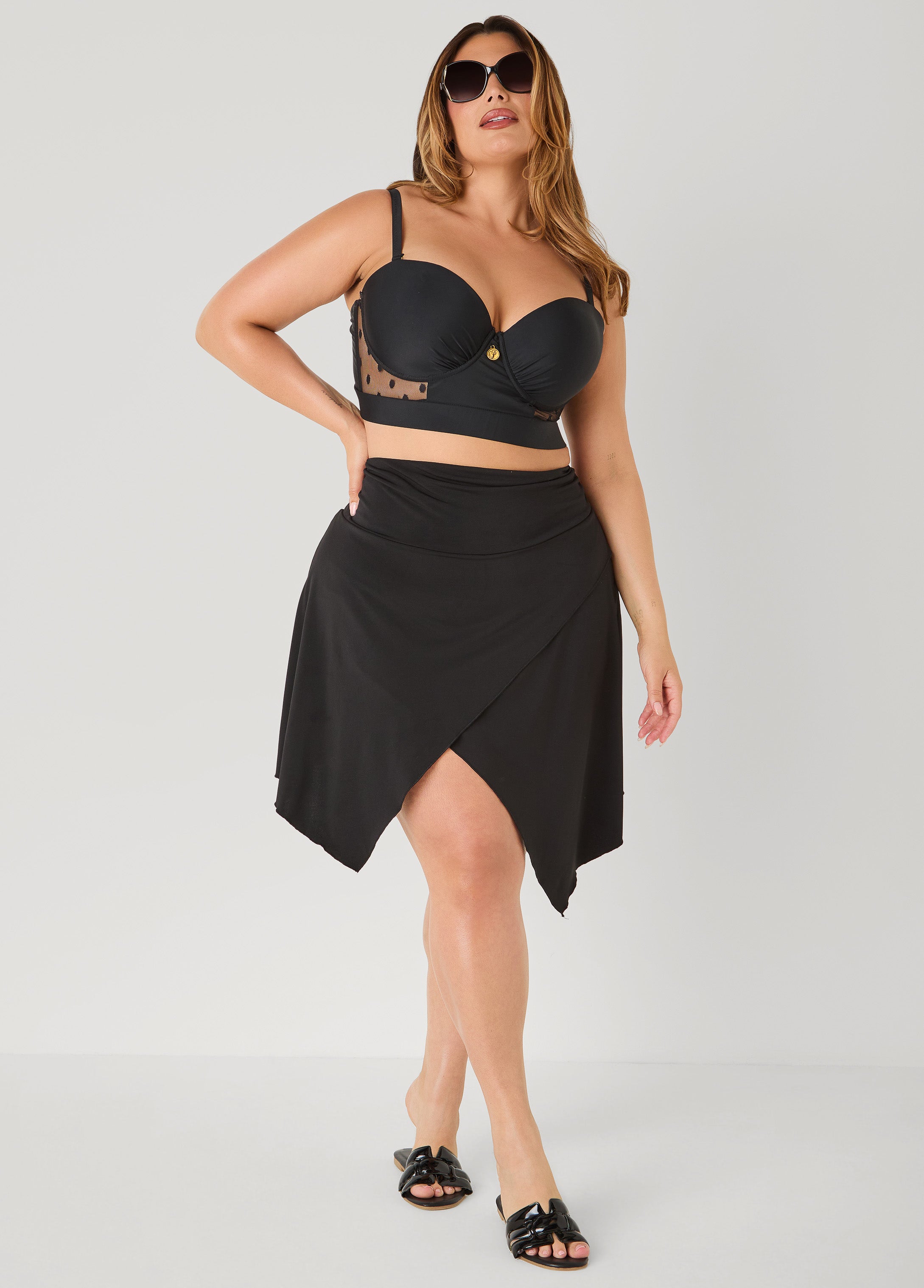 Asymmetric Swim Skort