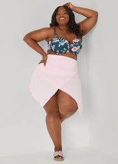 Asymmetric Hem Swim Skort