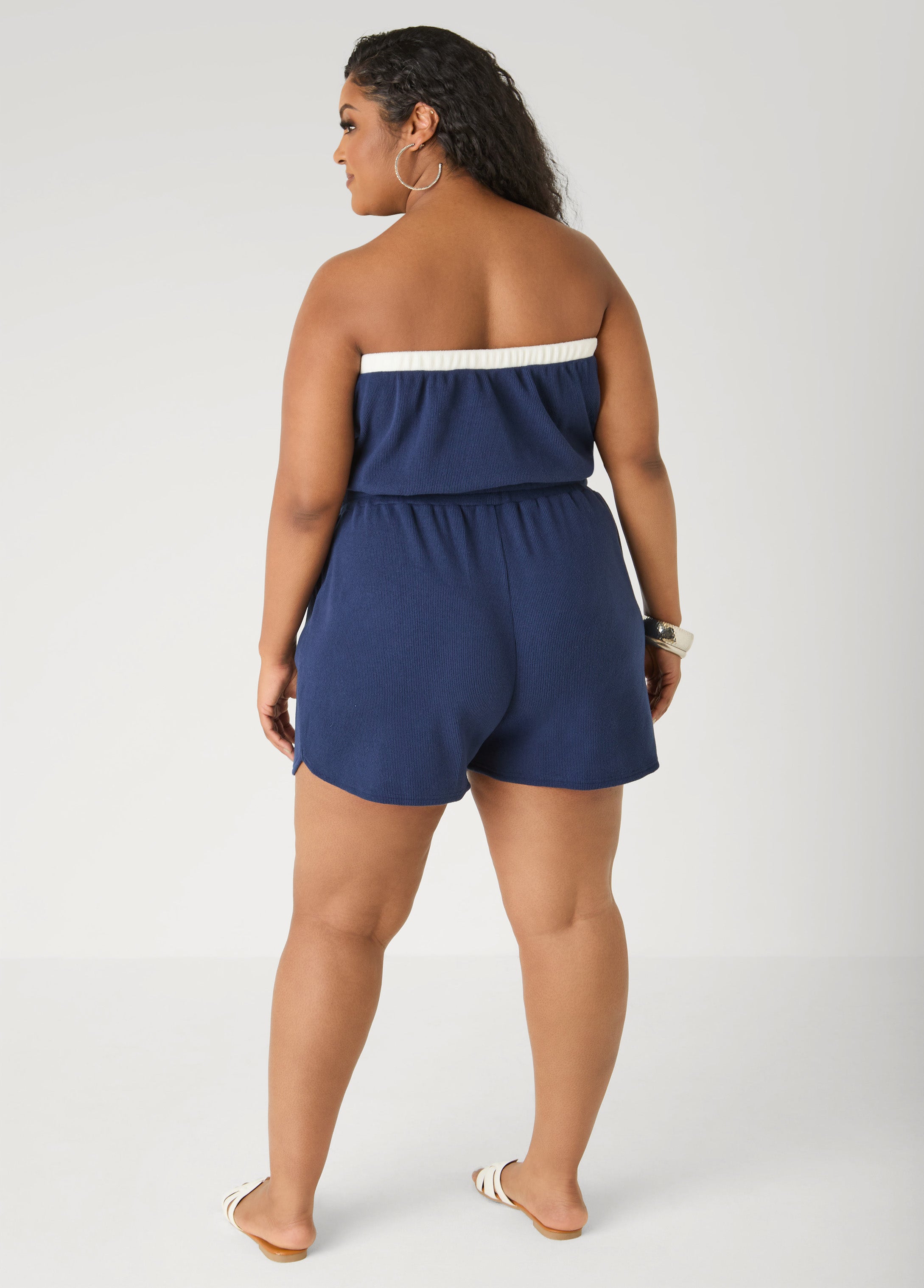 Moon To Noon Strapless Romper