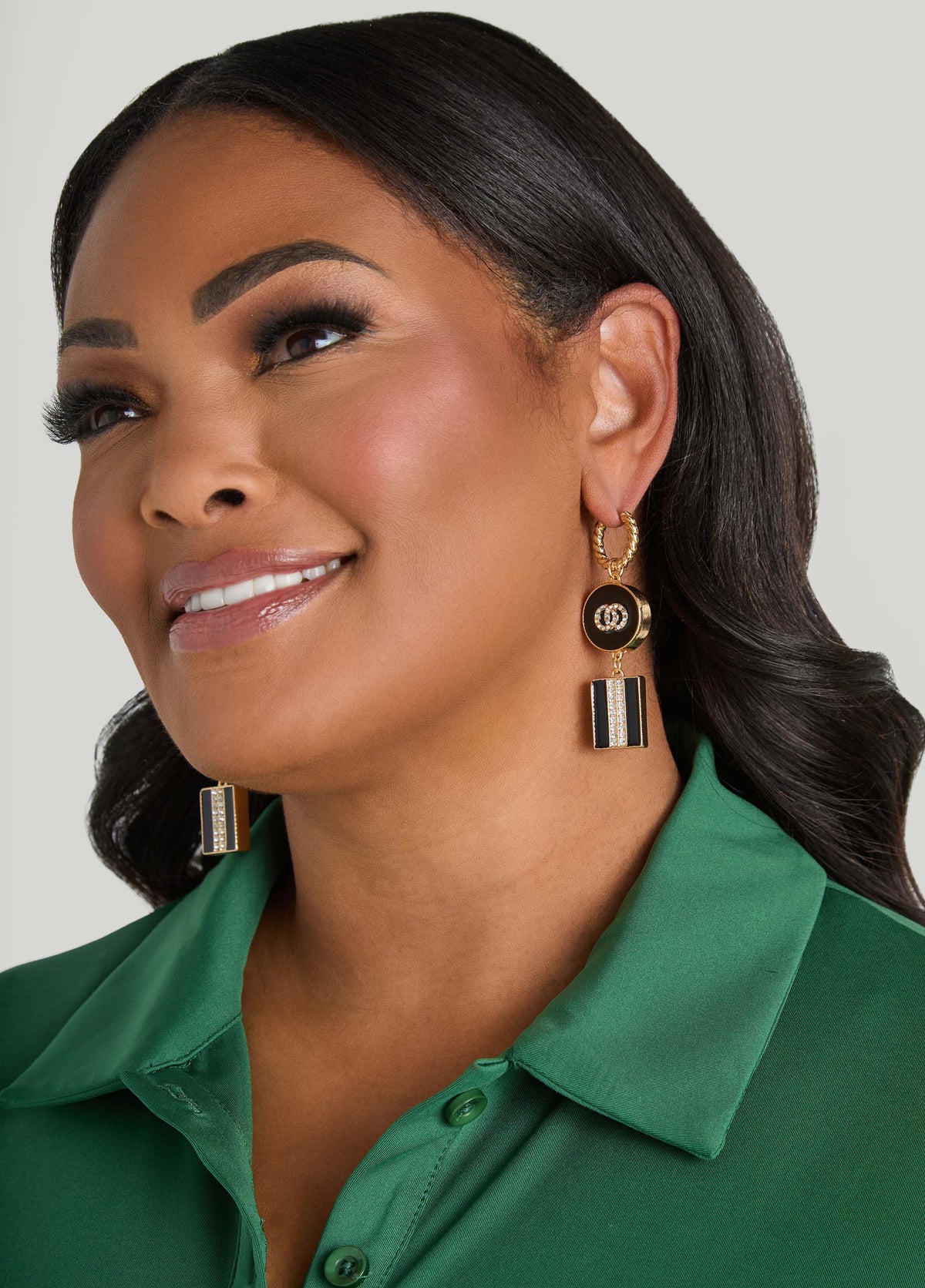 Drop Crystal Rings Earrings
