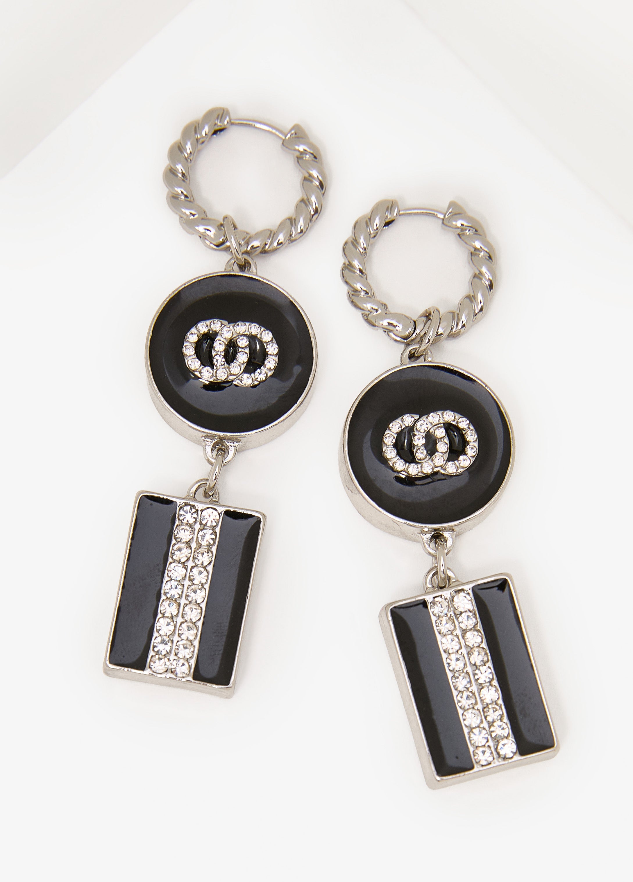 Embellished Rings Drop Earrings