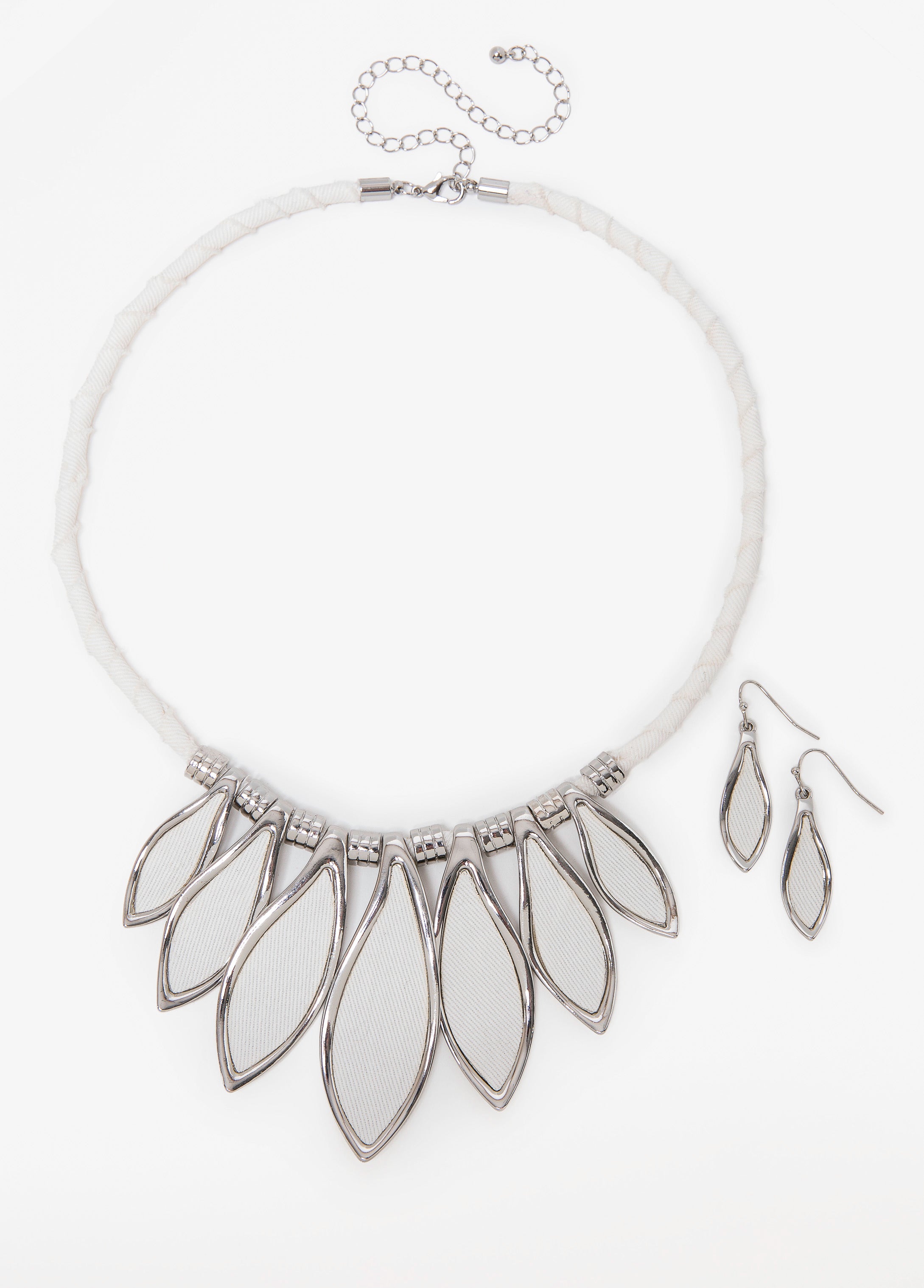Denim Necklace Set