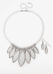Denim Necklace Set