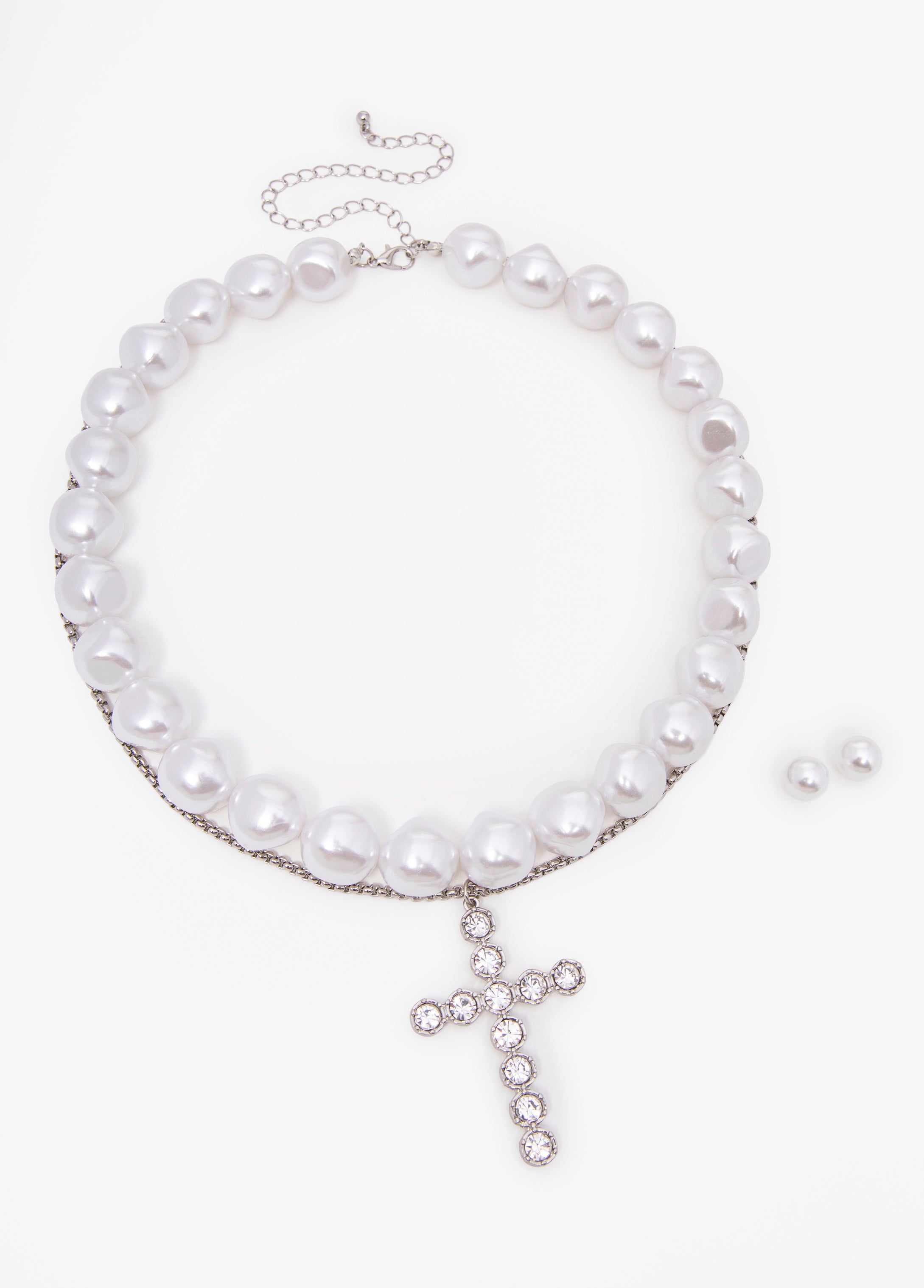 Cross Layered Necklace Set