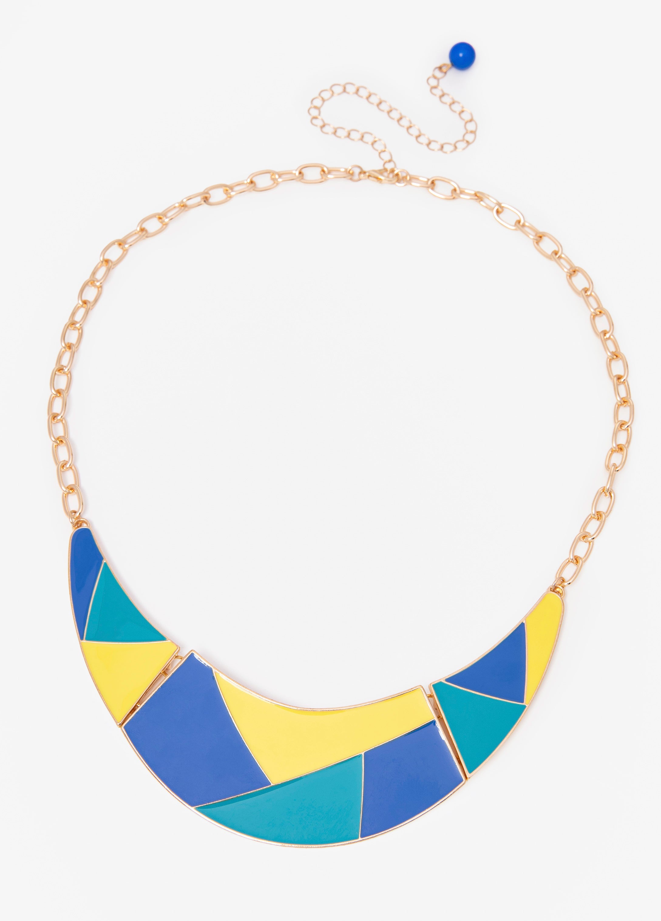 Colorblock Crescent Necklace