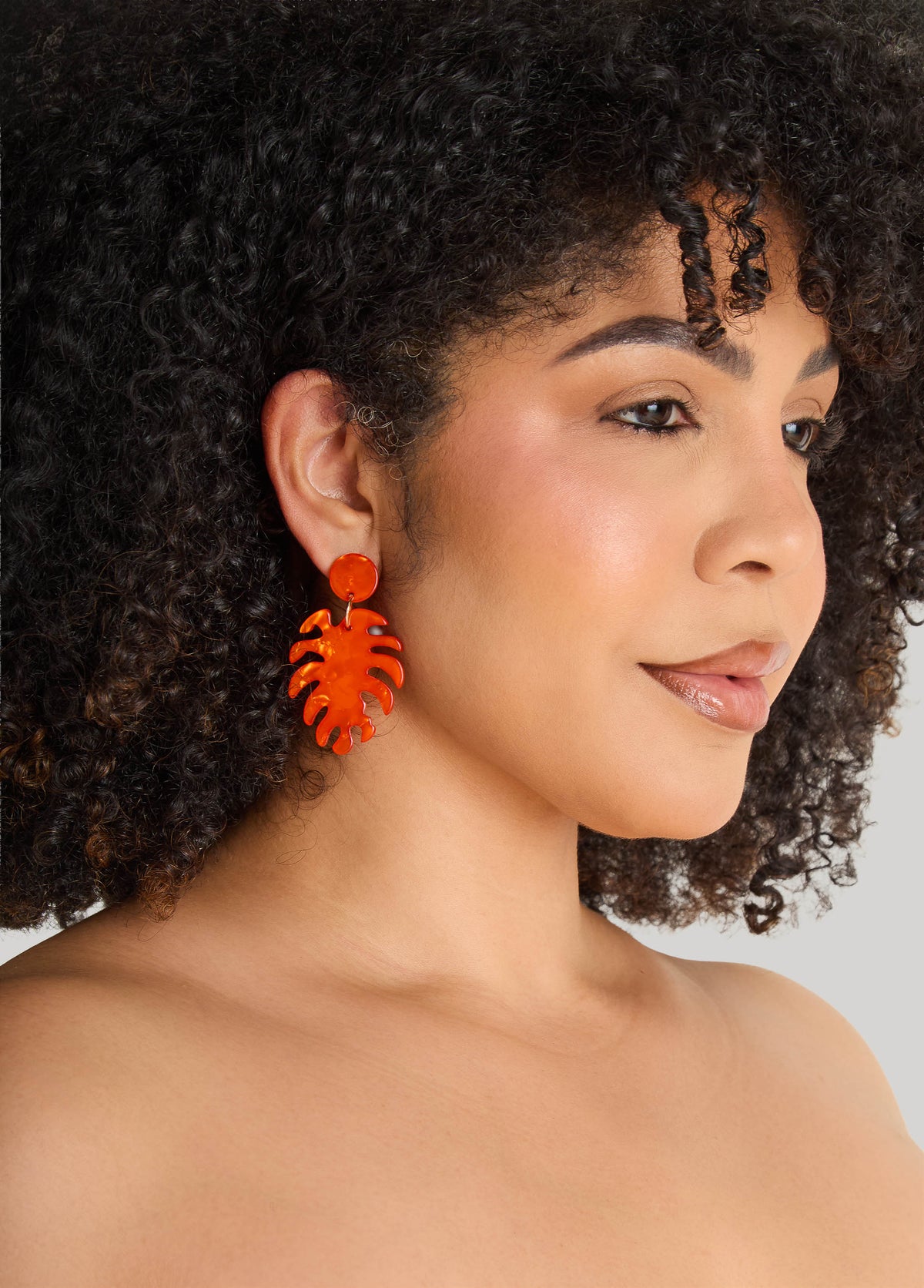 Marbled Leaf Earrings