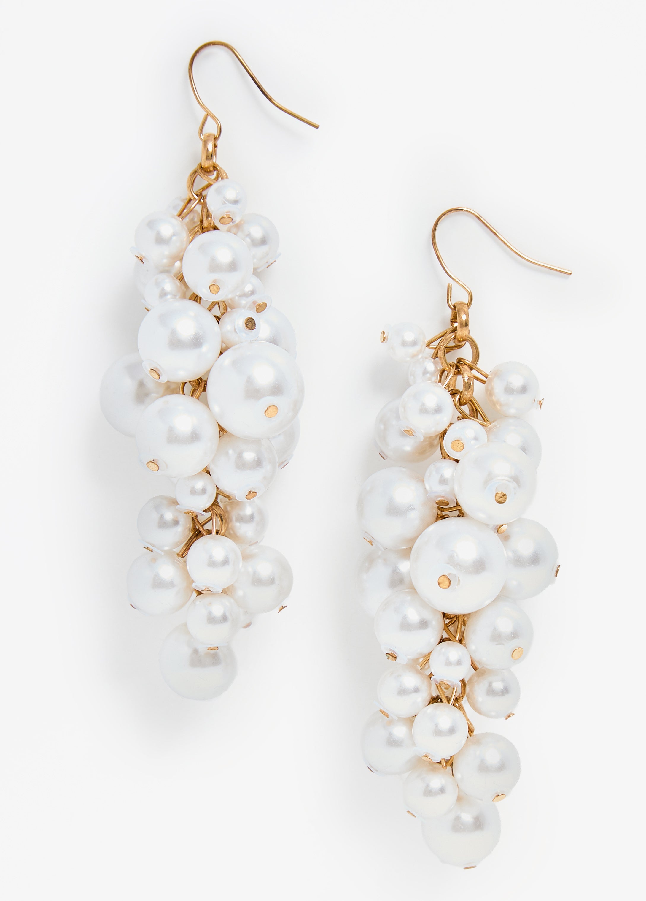 Cluster Faux Pearl Earrings