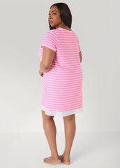 Ellen Tracy Striped Sleepshirt
