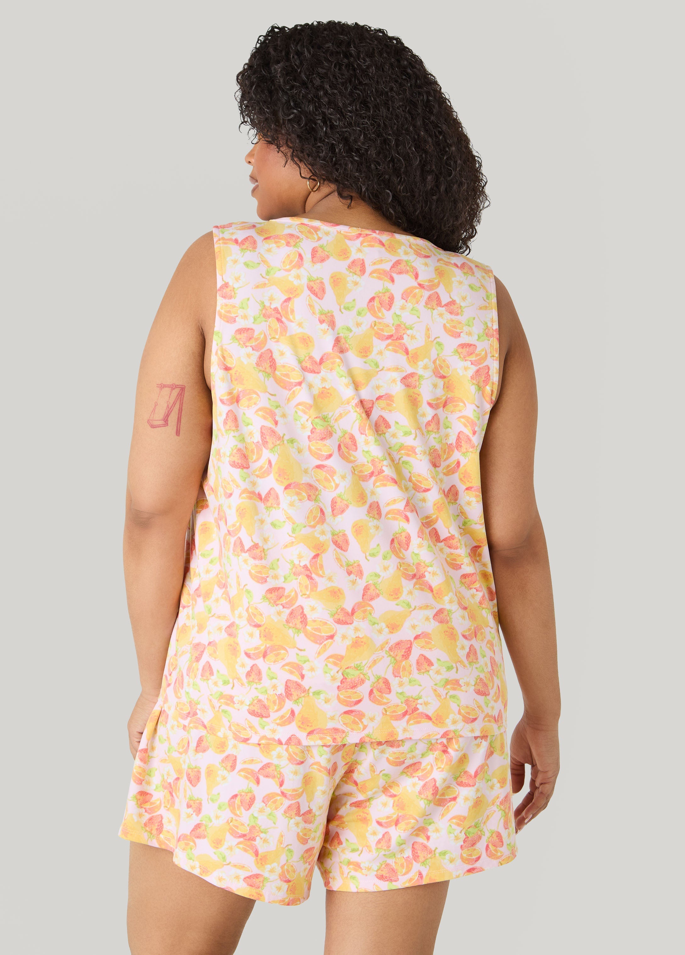 Moon To Noon Fruit Print Short Set