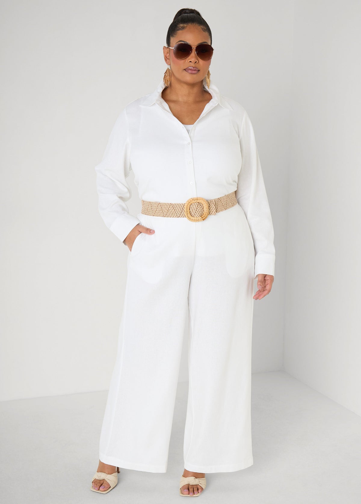 Raffia Stretch Belt