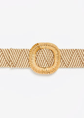 Raffia Stretch Belt
