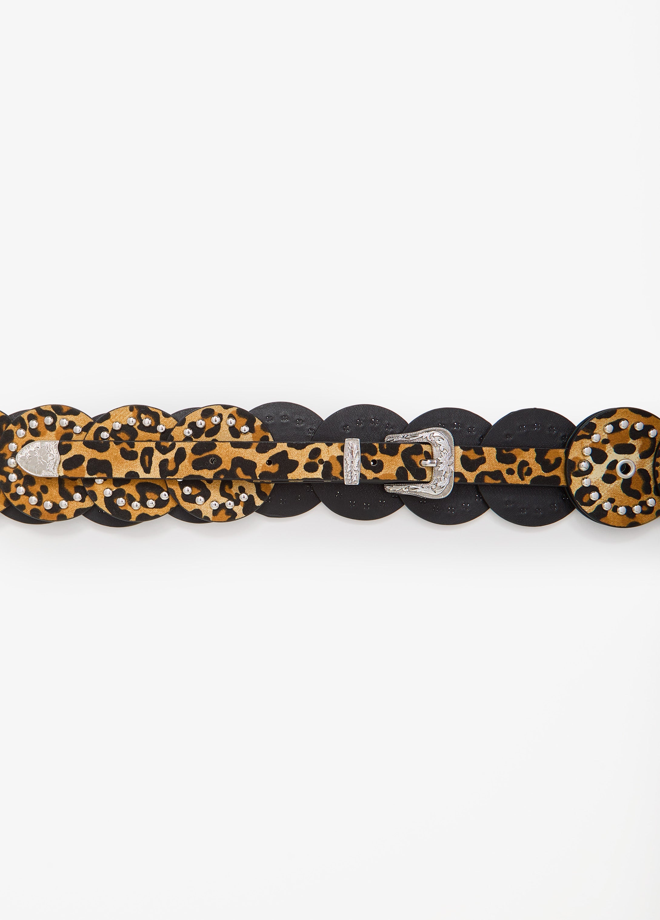 Leopard Print Disc Belt