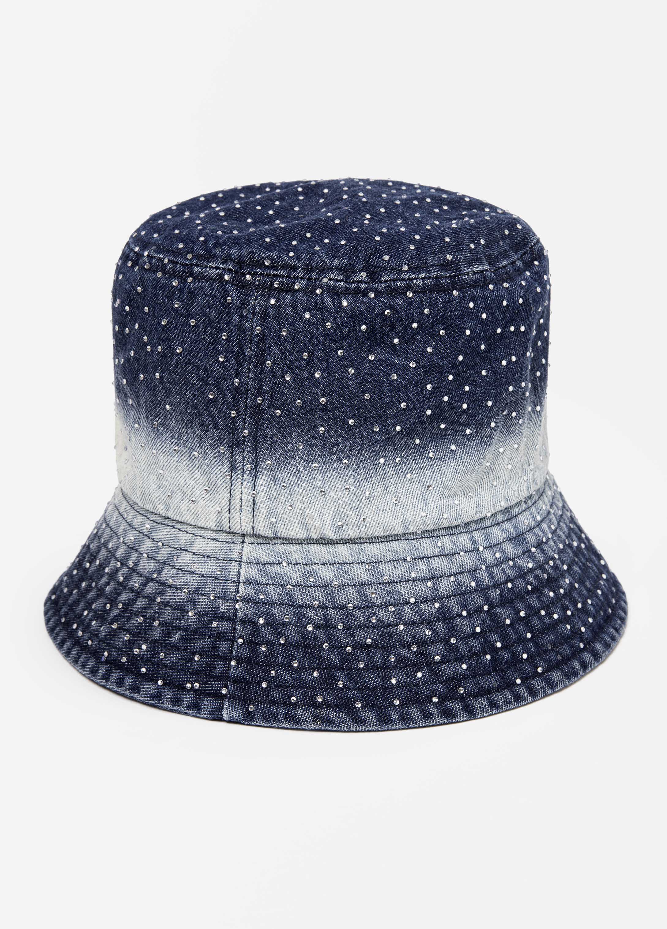 Crystal Ombre Denim Bucket Hat