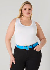 Enamel Buckle Belt
