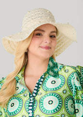Faux Pearl Crochet Hat