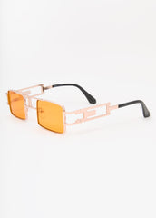Rectangle Frame Tinted Sunglasses