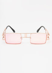 Tinted Rectangle Frame Sunglasses