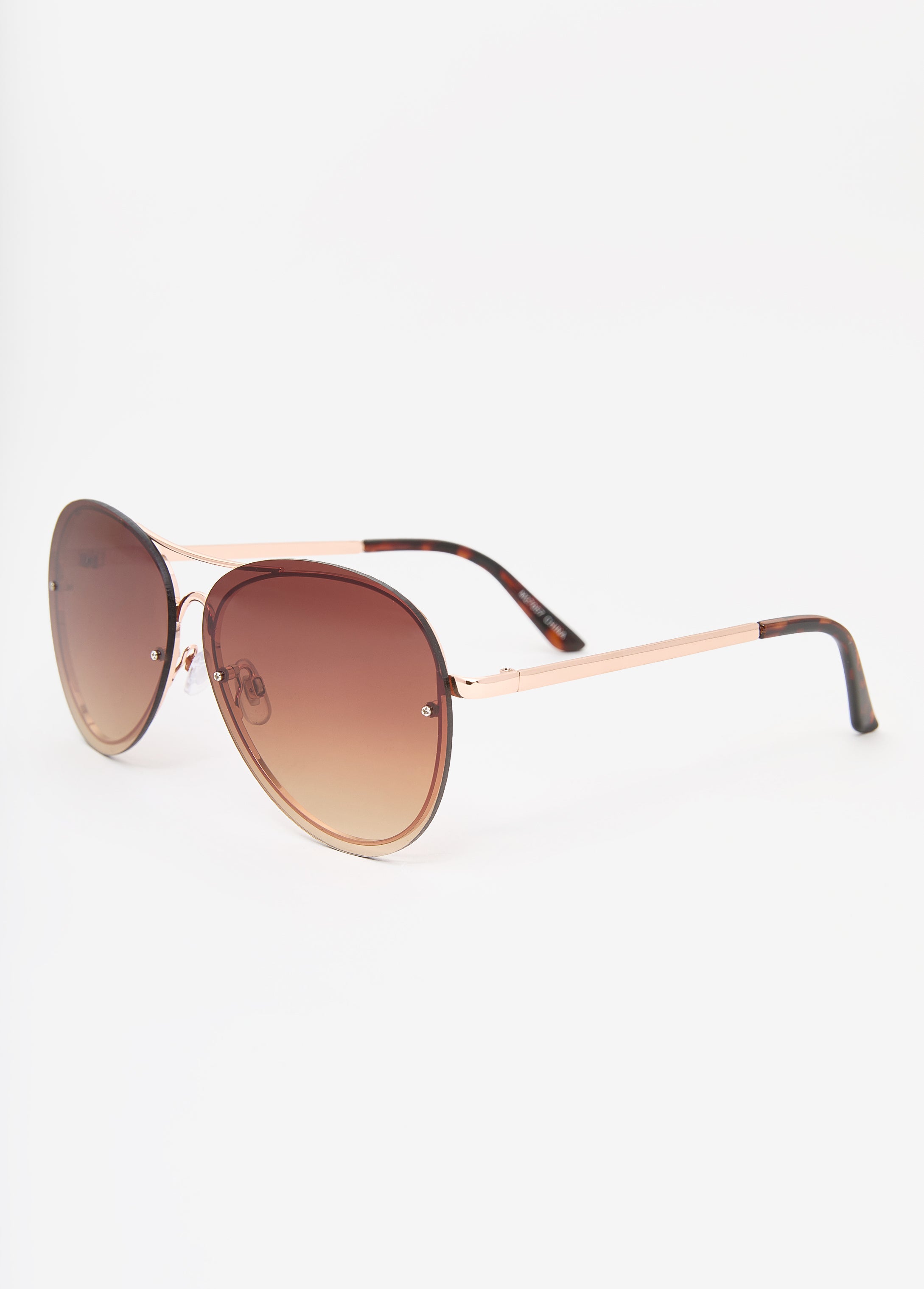 Rimless Aviator Sunglasses