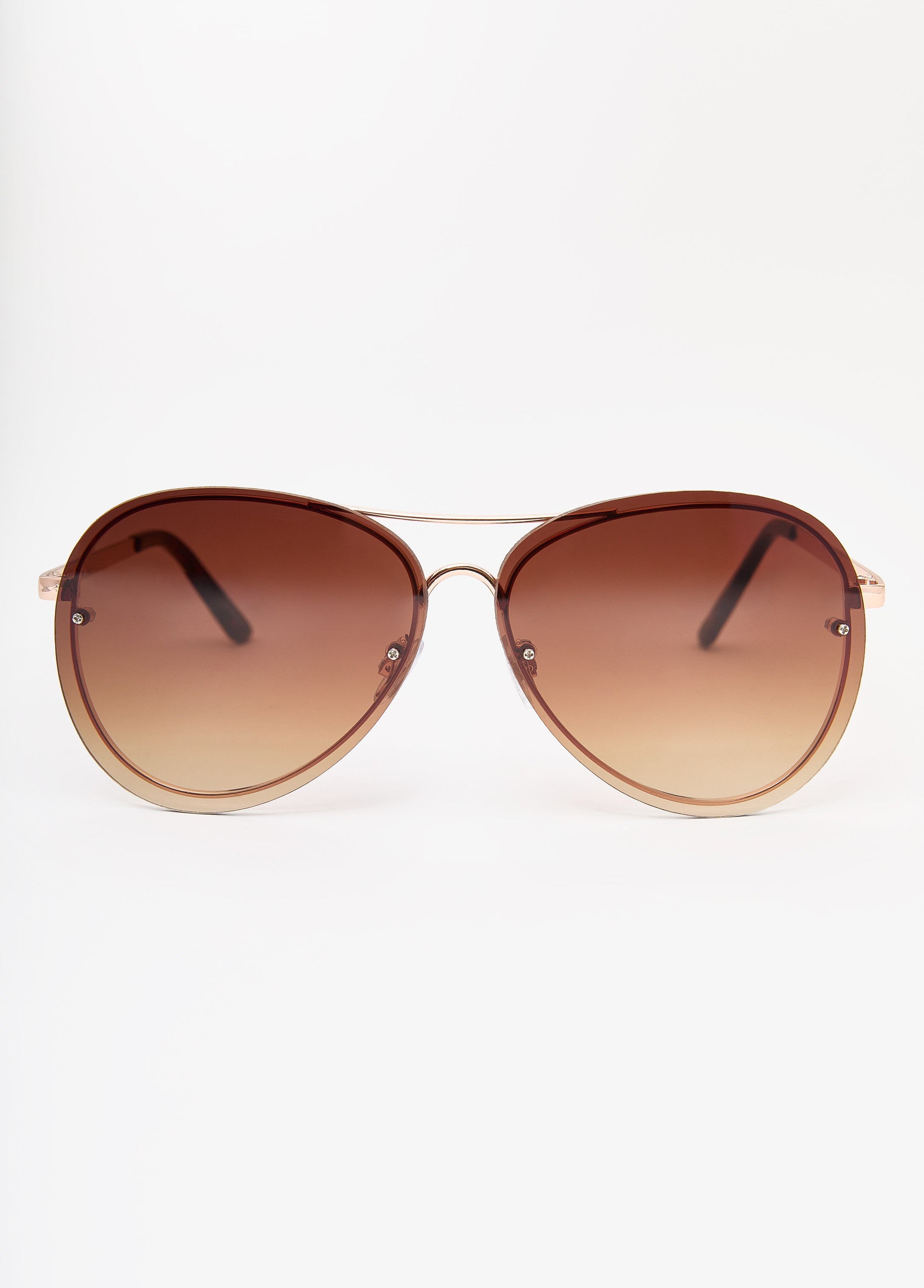 Rimless Aviator Sunglasses