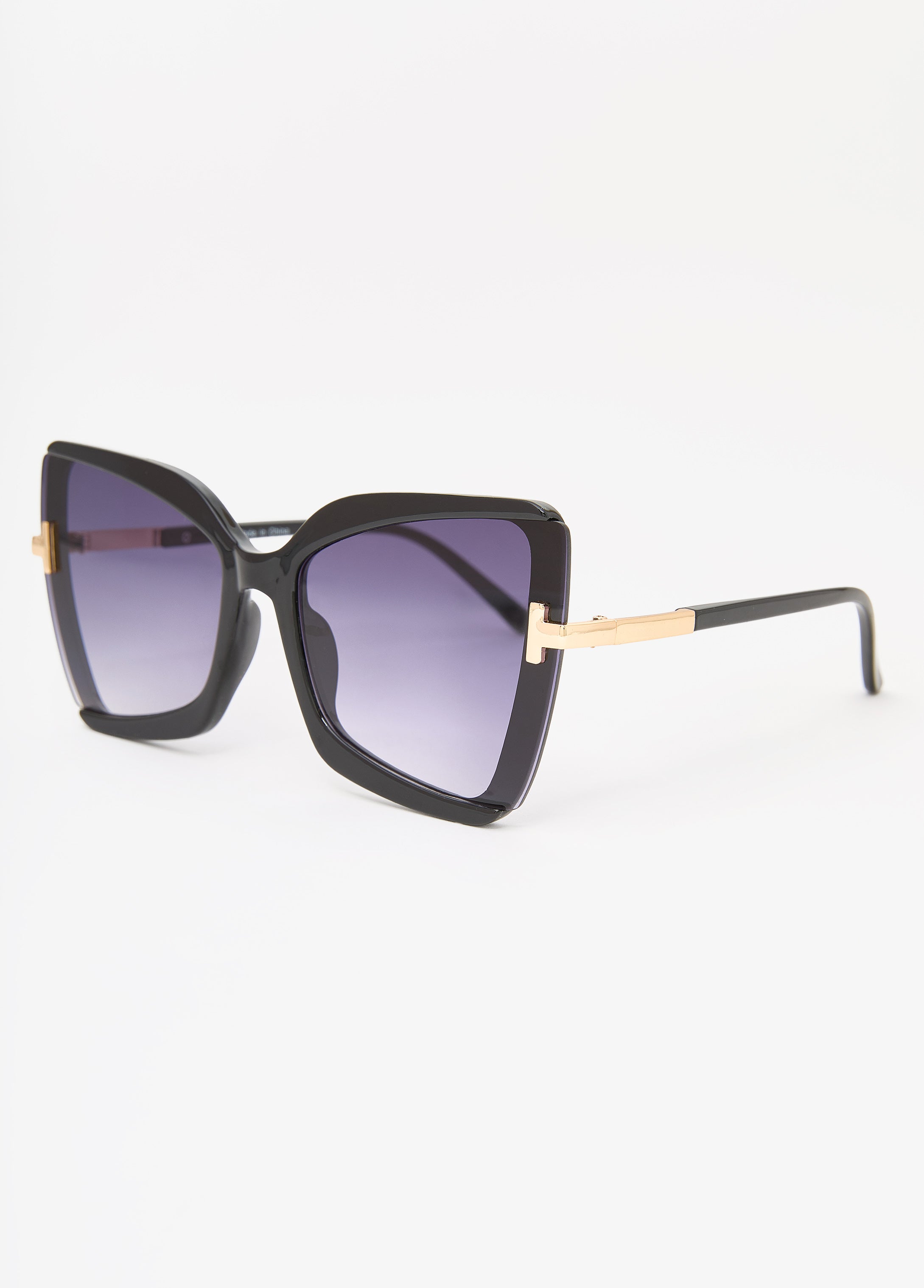 Tinted Square Frame Sunglasses