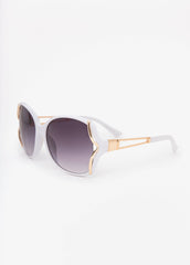 Cutout Round Frame Sunglasses