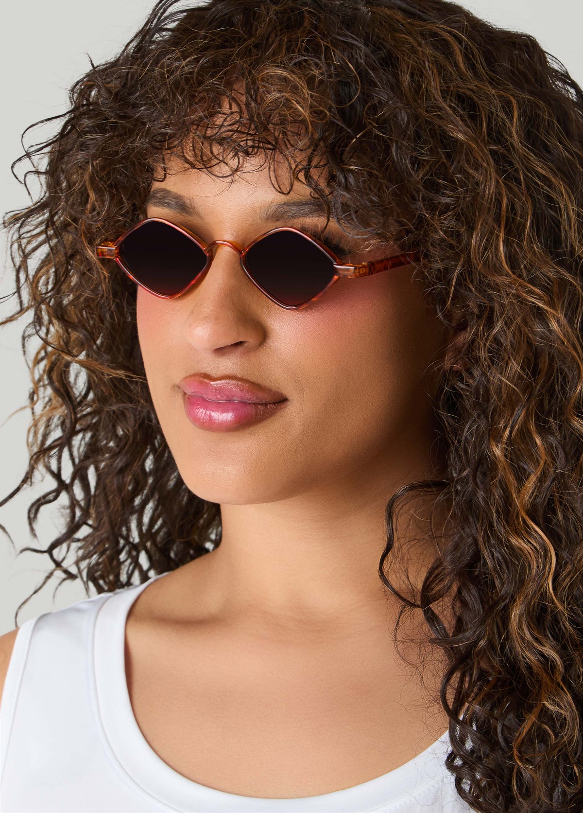 Tortoiseshell Diamond Sunglasses