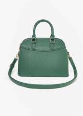 Texture Faux Leather Satchel