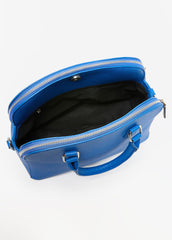 Faux Leather Top Handle Satchel