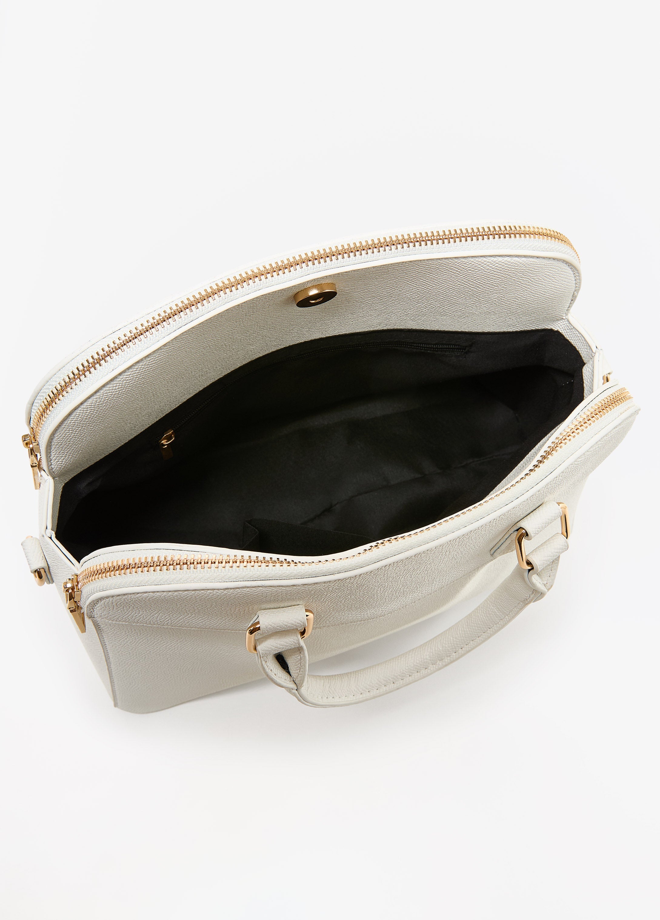 Textured Top Handle Satchel