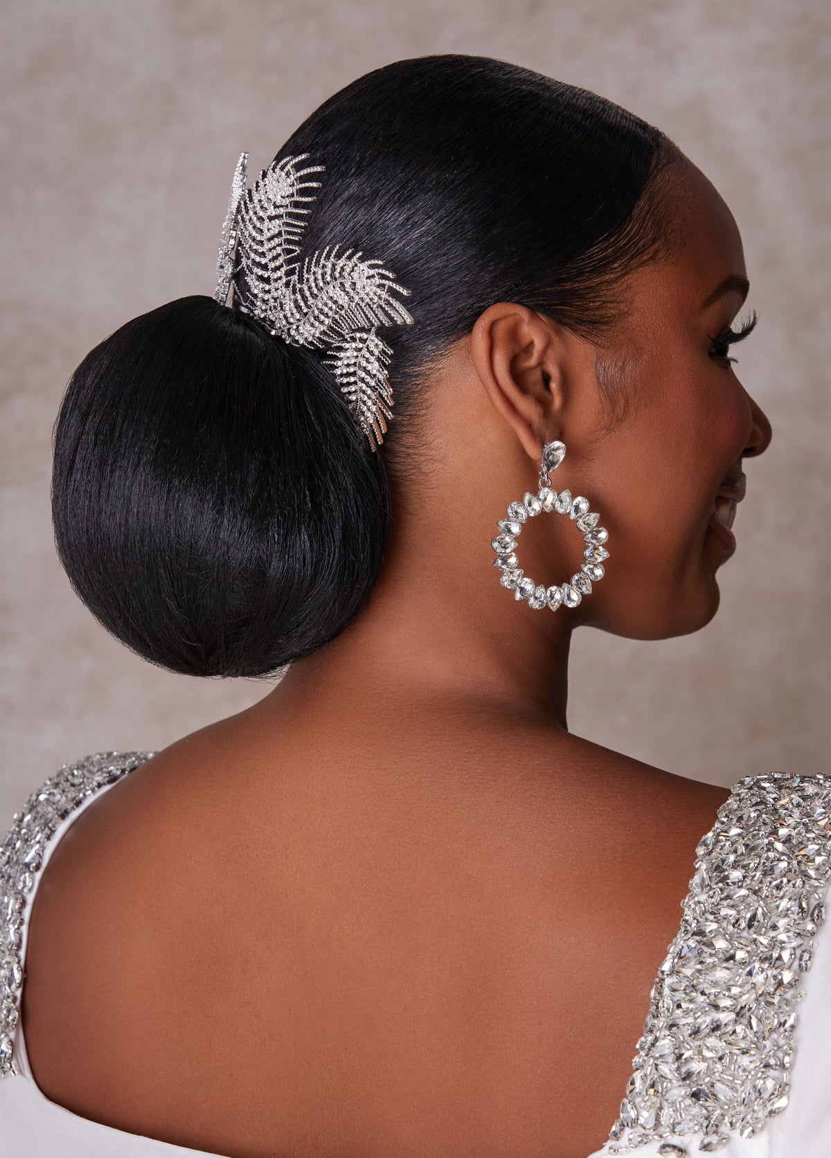 Crystal Leaf Bridal Headpiece